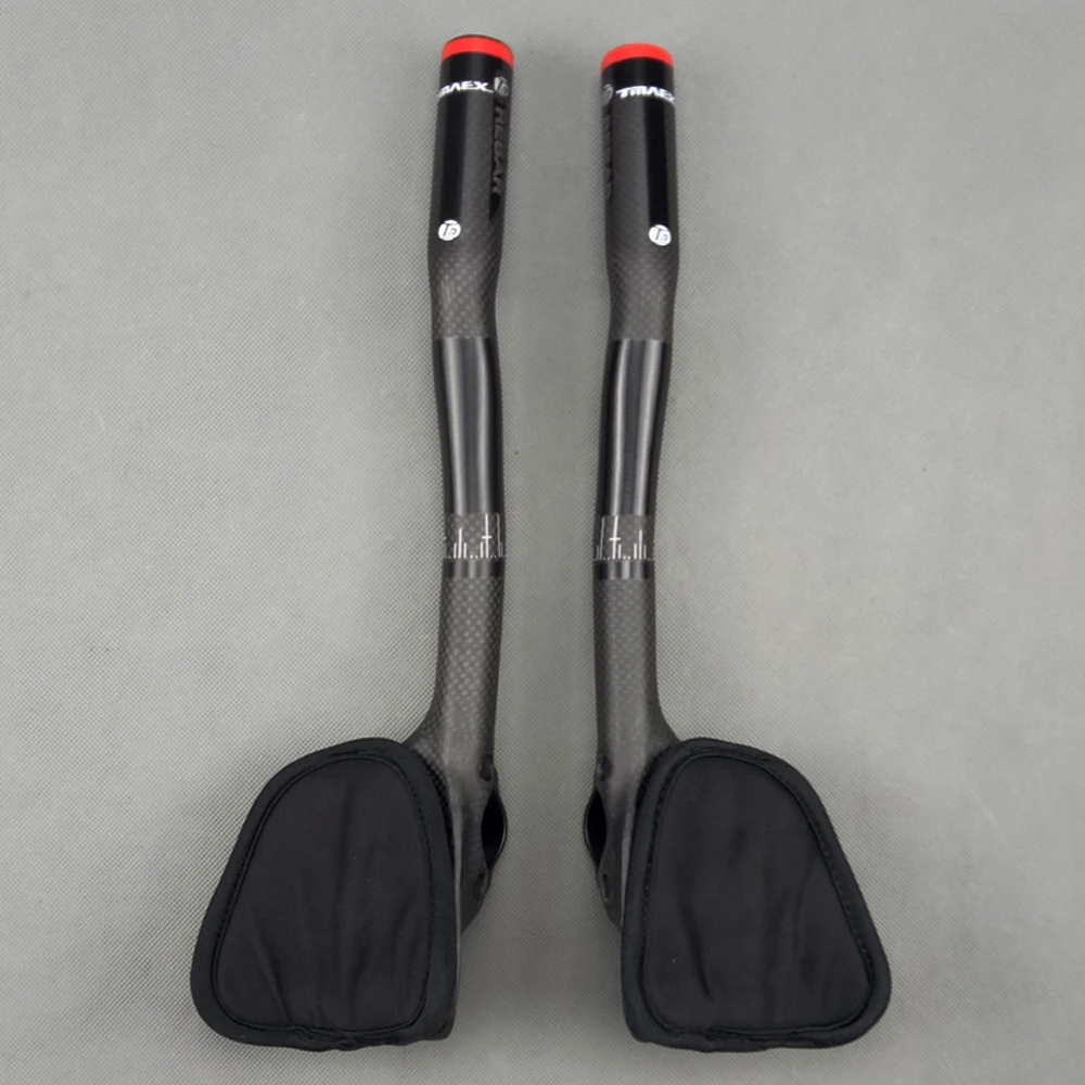 TMAEX Bicycle Rest Full Carbon Handlebar Road Bike TT Handlebar 3k Black Matte Carbon Fiber Handlebar Extended Parts
