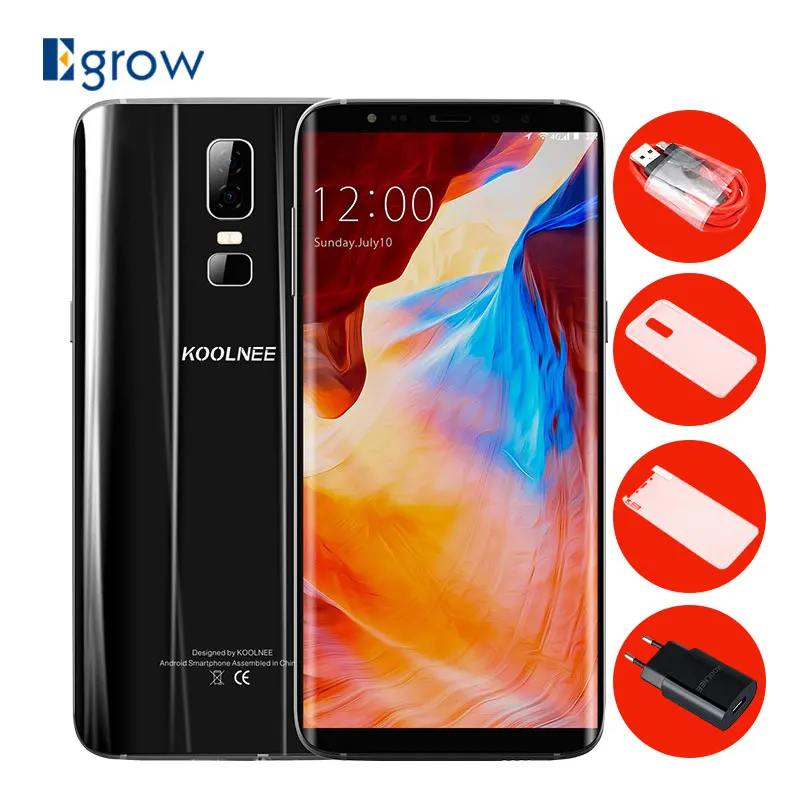 KOOLNEE K1 6 01 дюймов FHD MTK6750T Octa Core Android 7 0 4 ГБ 64 3190 мАч двойной сзади Камера 16MP + 2MP