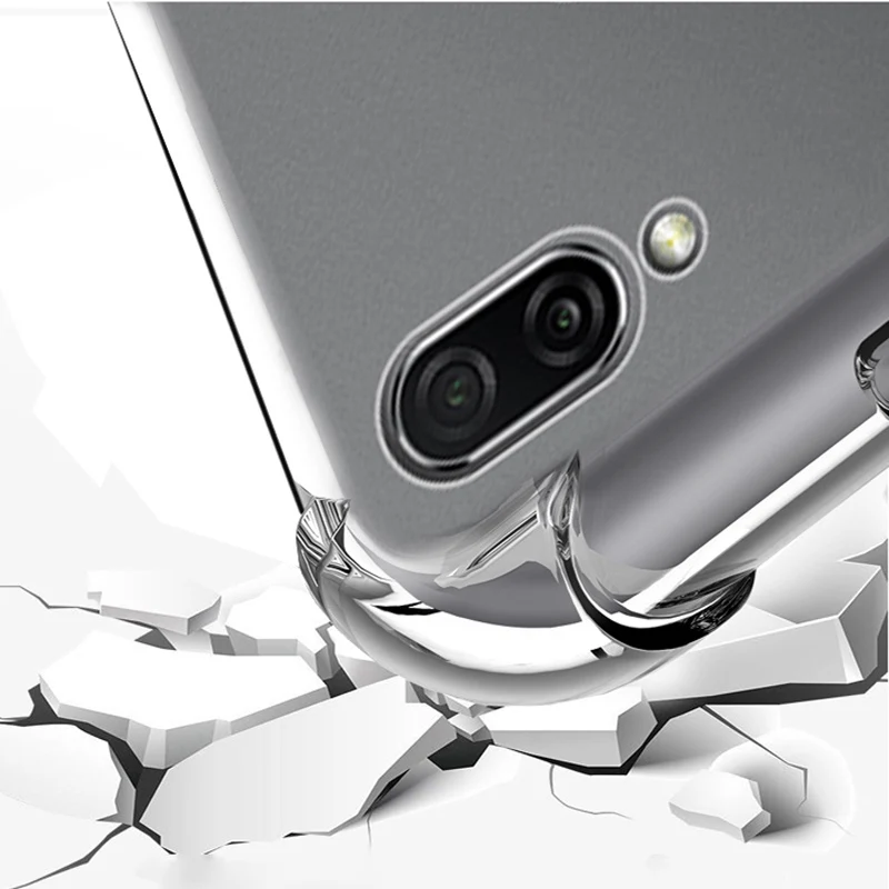 Роскошный противоударный прозрачный мягкий чехол для телефона Huawei Honor Play