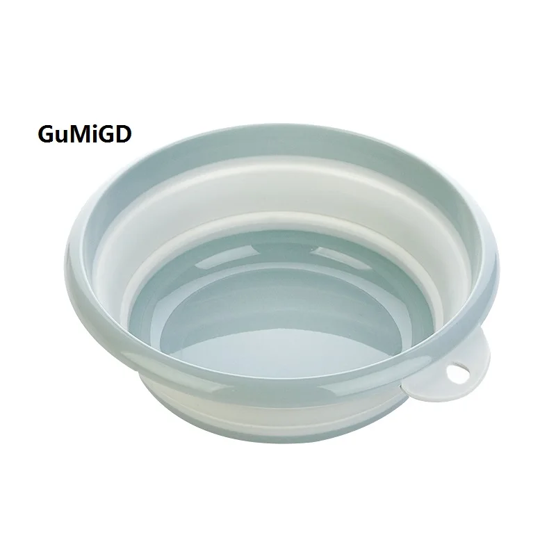Folding washbasin children's home travel plastic portable compression basin thickening | Дом и сад