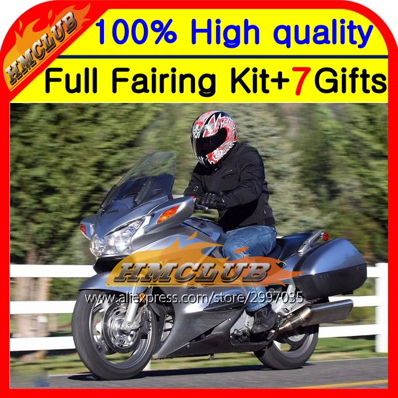 Серебристый обтекатель для HONDA ST1300 02 10 Pan Europe ST 1300 49HM11 ST1300A 03 04 05 06 07 08 09 10|body silver|body