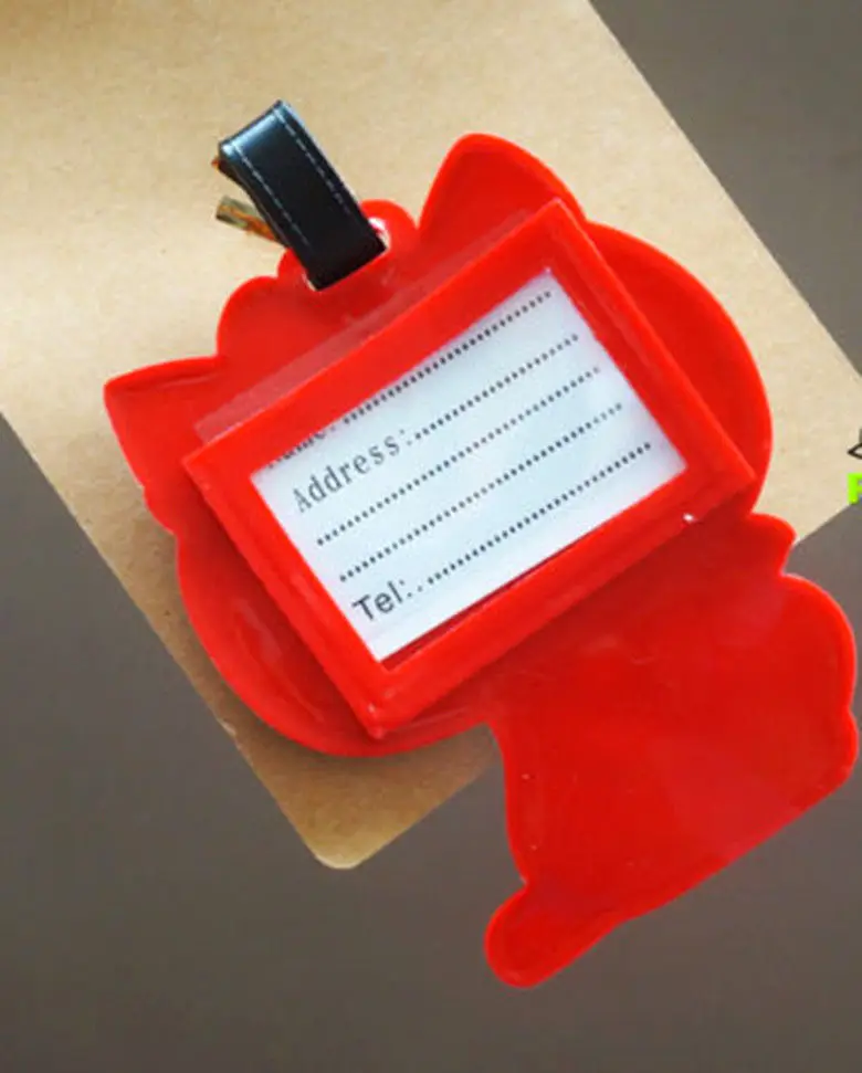 Новый милый мультфильм Хеллоу Китти силиконовый идентификатор метки держатель