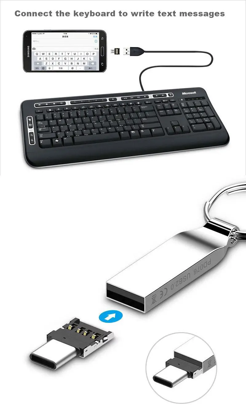 Мини OTG Micro usb type C адаптер к USB jack конвертер небольшой портативный разъем смартфон разветвитель широкий Совместимость оборудования