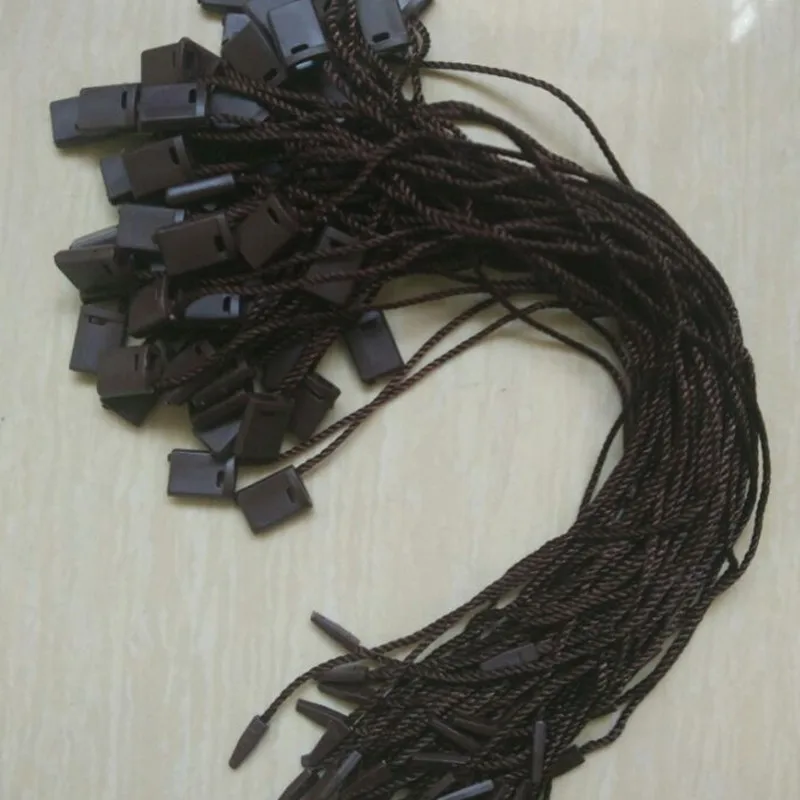 100 шт./цветные бумажные бирки глубокие кофейные шнуры для одежды веревки