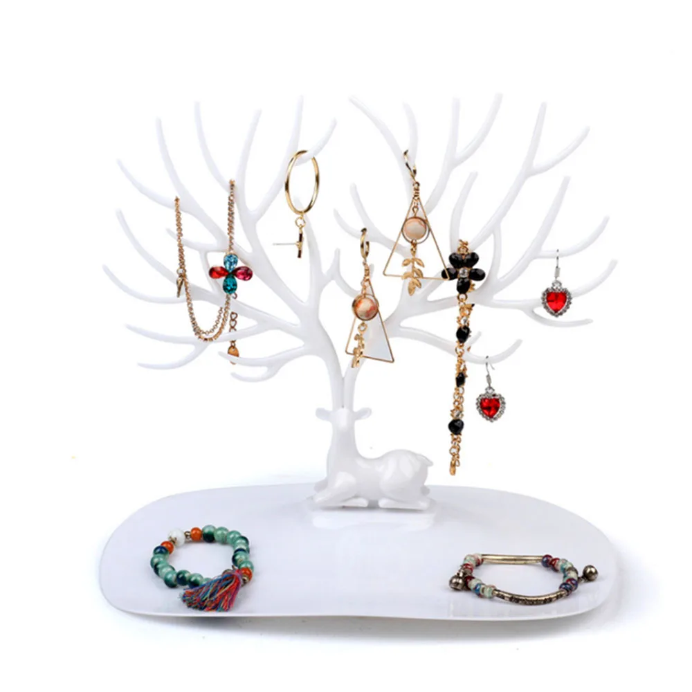 Коробка для хранения ювелирных изделий ABS лесной рога стеллаж стенд аксессуары