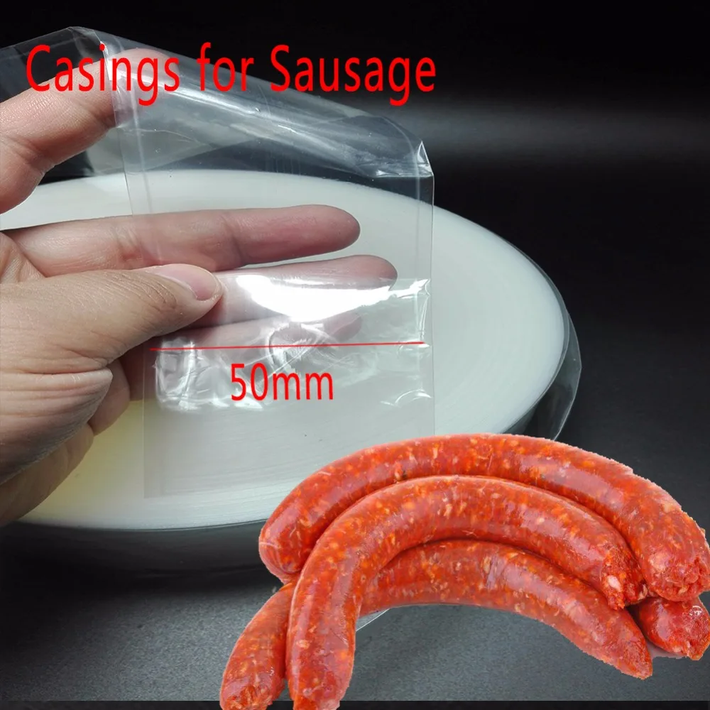 

60Meters Length Sausage Casings For Meat Ham Sausage Shell Meat Poultry Tools The Goods For Kitchen Salami Inedible Casings