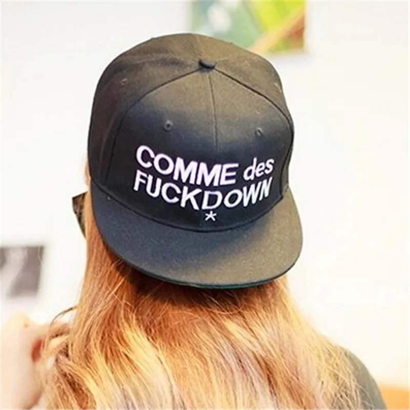 Мужские шапки, бейсболки, вышитые буквы comme des fuckdown, облегающие шляпы, солнцезащитная Кепка для мужчин или женщин, casquette bone reta