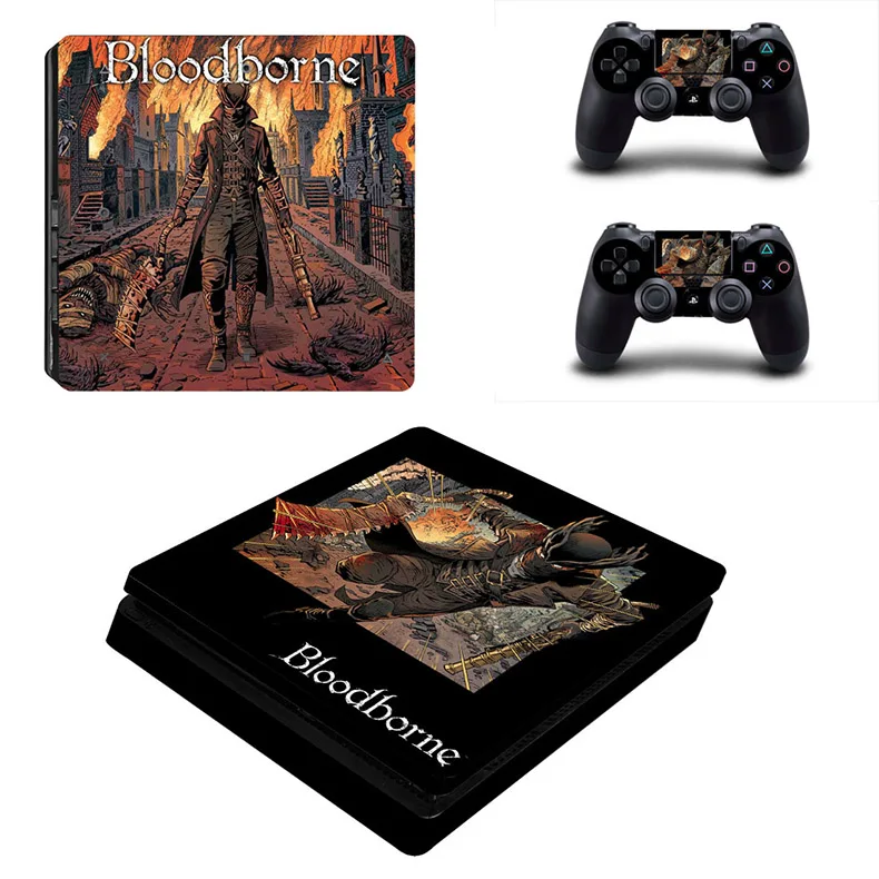 Bloodborne PS4 Slim Skin Play station 4 тонкие наклейки для sony Playstation 4 Slim PS 4 Slim консоли и контроллера