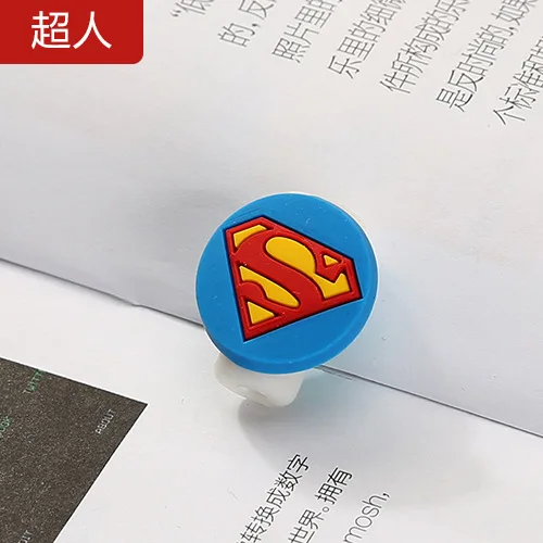 As the photo Мультфильм Kawaii животные Ститч Hello Cat Бэтмен USB кабель наушник линии экономии для мобильного телефона зарядки линии передачи данных протектор EB - Цвет: As the photo
