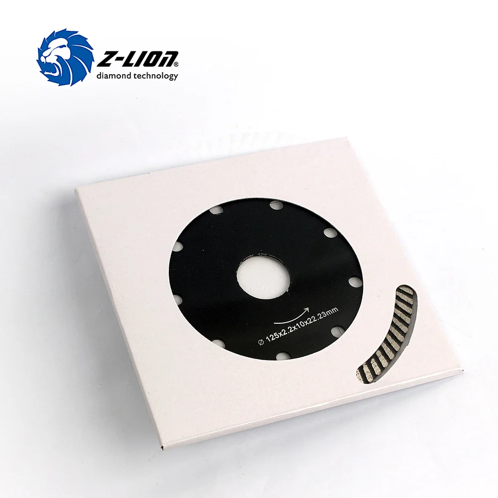 Бриллиантовое лезвие для сухой резки гранита песчаника 5 шт./лот Turbo Rim 125 мм