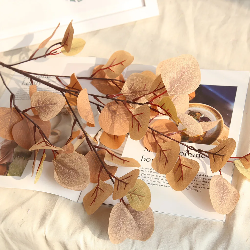 Искусственные растения, ненастоящие Лист Листья куст домашний офис сад цветок Свадебный декор