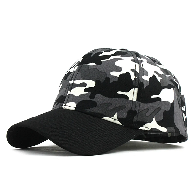 [FLB] Snow Camo Baseball Cap Men Tactical Cap Camouflage Snapback Hat For Men High Quality Bone Masculino Dad Hat Trucker F187 - Цвет: F187 Black White