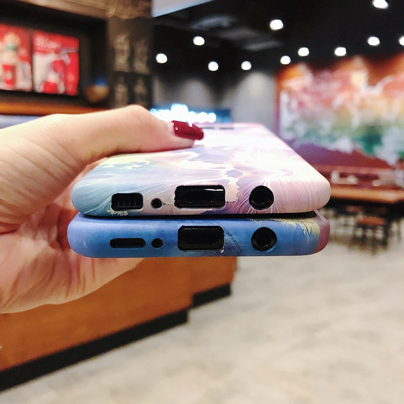 YHBBCASES для Samsung S10 S8 S9 Plus чехлы Note 10 8 9 цветные телефонов с рисунком мечтательного