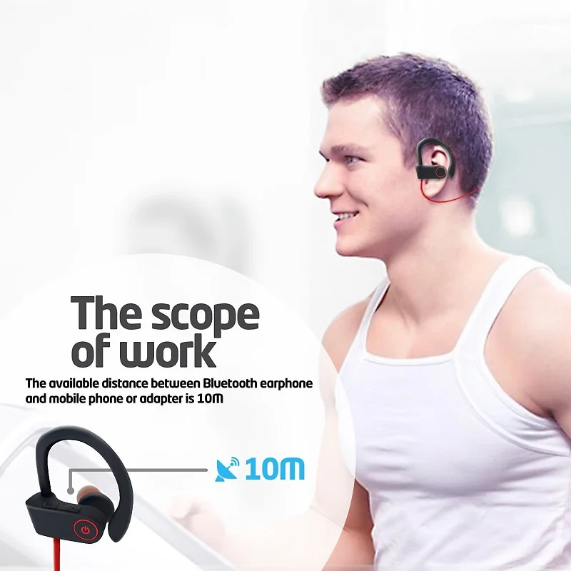 Топ Беспроводная гарнитура Bluetooth 4 1 наушники стерео с микрофоном шумоподавление