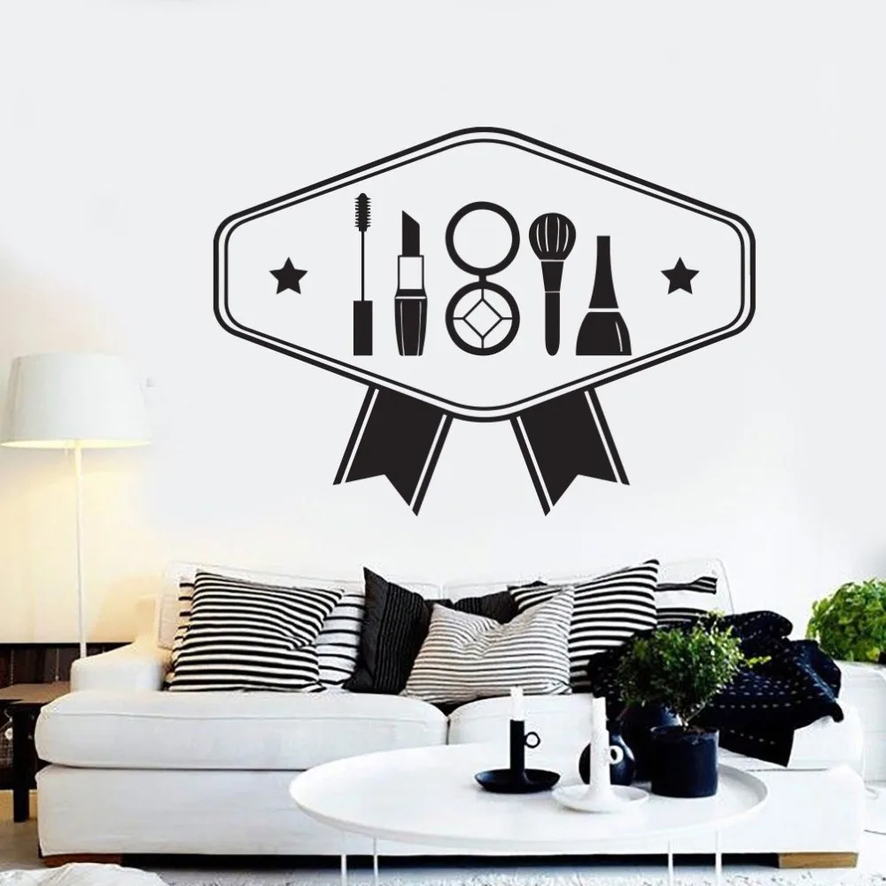 Наклейка на стену для маникюра и салона красоты | Дом сад