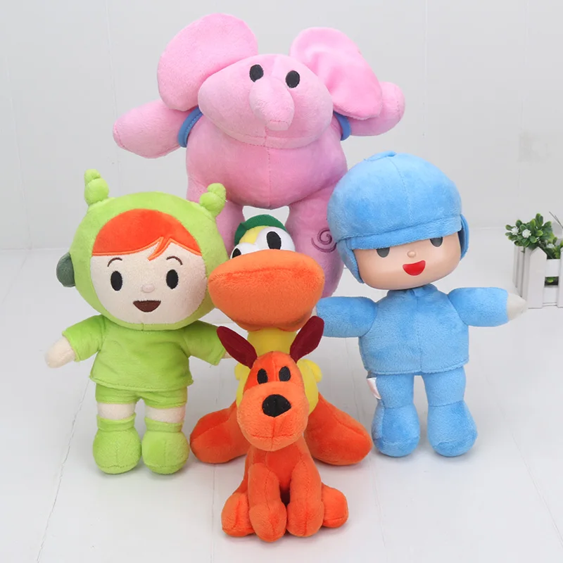 5 шт./компл. Pocoyo Плюшевые игрушки Pocoyo Nina Pato Elly Loula Мягкие плюшевые игрушки Elepant собака утка животное хороший подарок для детей
