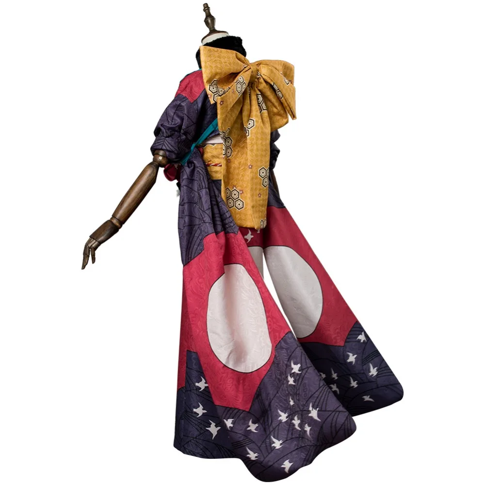 

High quality Game Fate Grand Order Cosplay Katsushika Hokusai Cosplay Costume Full Set Suit kimono Halloween Carnival Costume