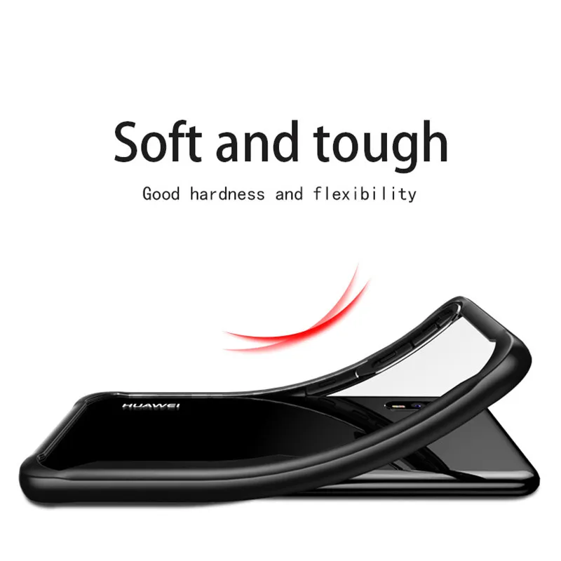 KISSCASE Shockproof Case For Huawei P30 P30Pro P20Pro Mate10 20 Transparent Cover P30Lite Nova4 4E V20 TPU Funda |