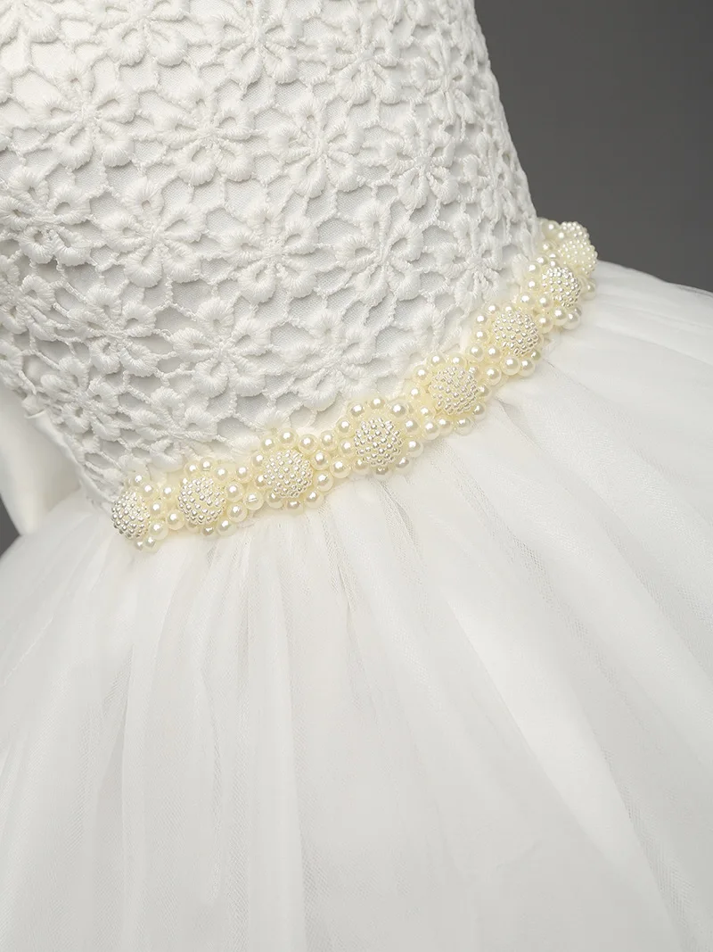 2017 Летние Детские платья для девочек бальное платье без рукавов маленьких