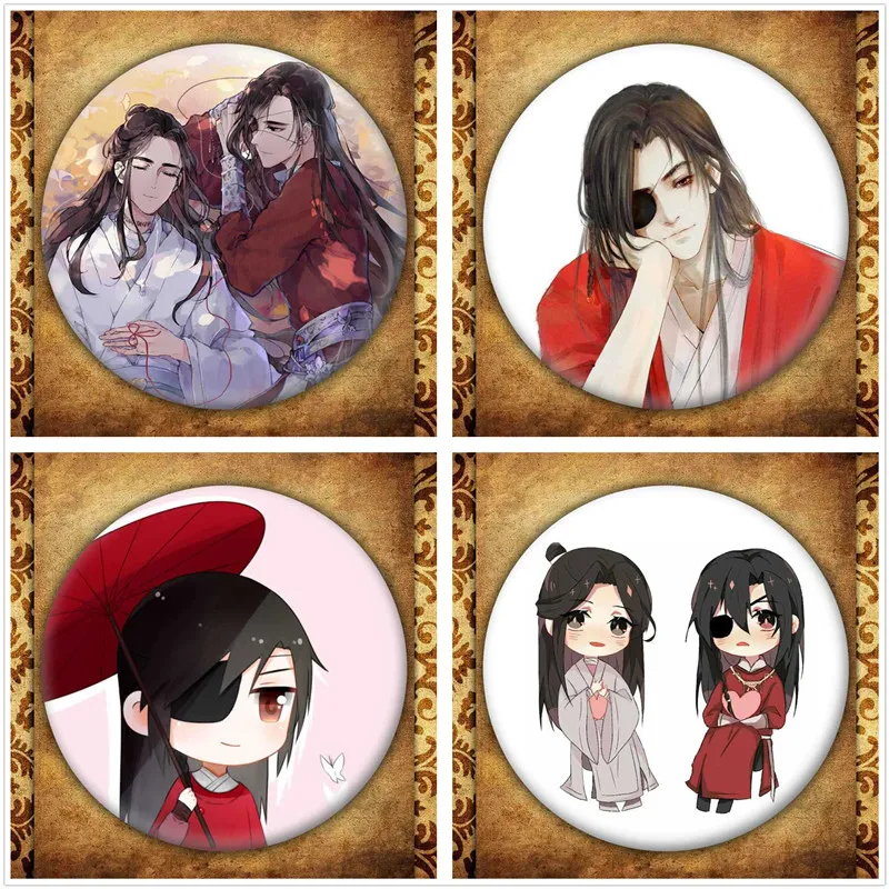 Аниме Tian Guan Ci Fu значок модная мультяшная фигурка Xie Lian Hua Cheng Косплей металлические