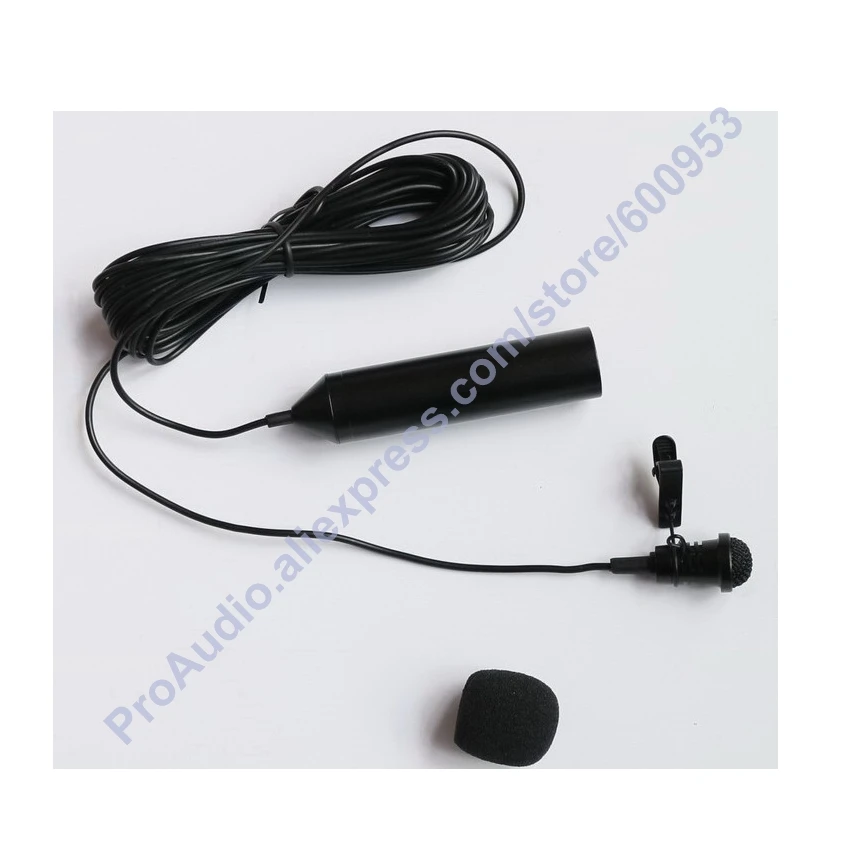 

Pro Metal Clip Lavalier Microphone clips XLR 3Pin Phantom Power Lapel Mic