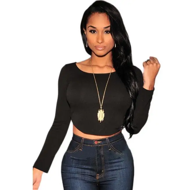 6 color 2018 Europe United States fashion Women's Clothing metal zipper sexy long-sleeved Top S M L | Женская одежда