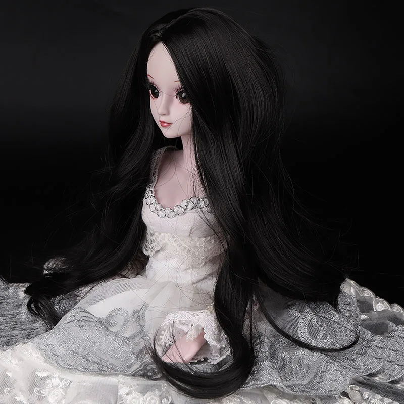 5 Cataleya 1/3 1/4 BJD волосы высокая температура длинные серые прямые и Курчавый BJD парик SD для BJD куклы - Цвет: 5