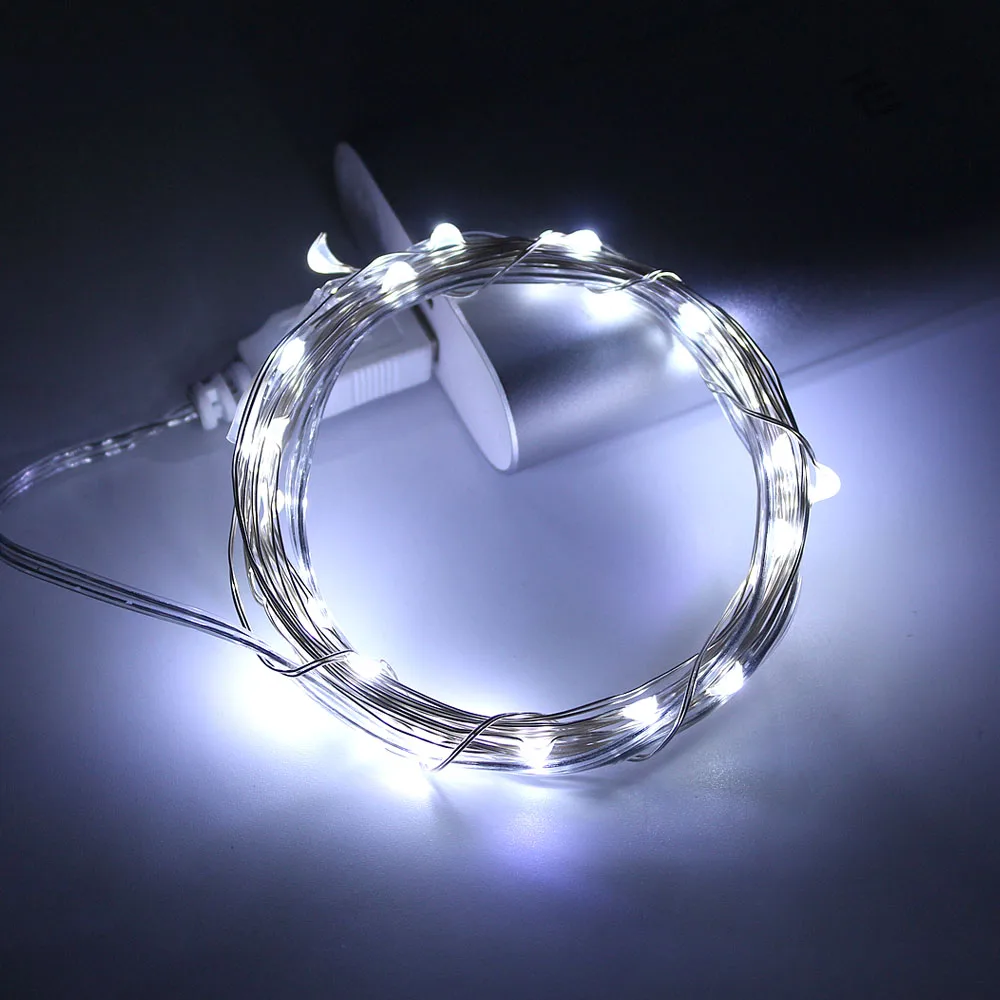 Cold white 1 м 2 м 3 м 5 м 10 м USB светодиодный гирлянды Рождественская елка сказочная лампа для дома, праздника, свадебной вечеринки декоративное освещение - Испускаемый цвет: Cold white