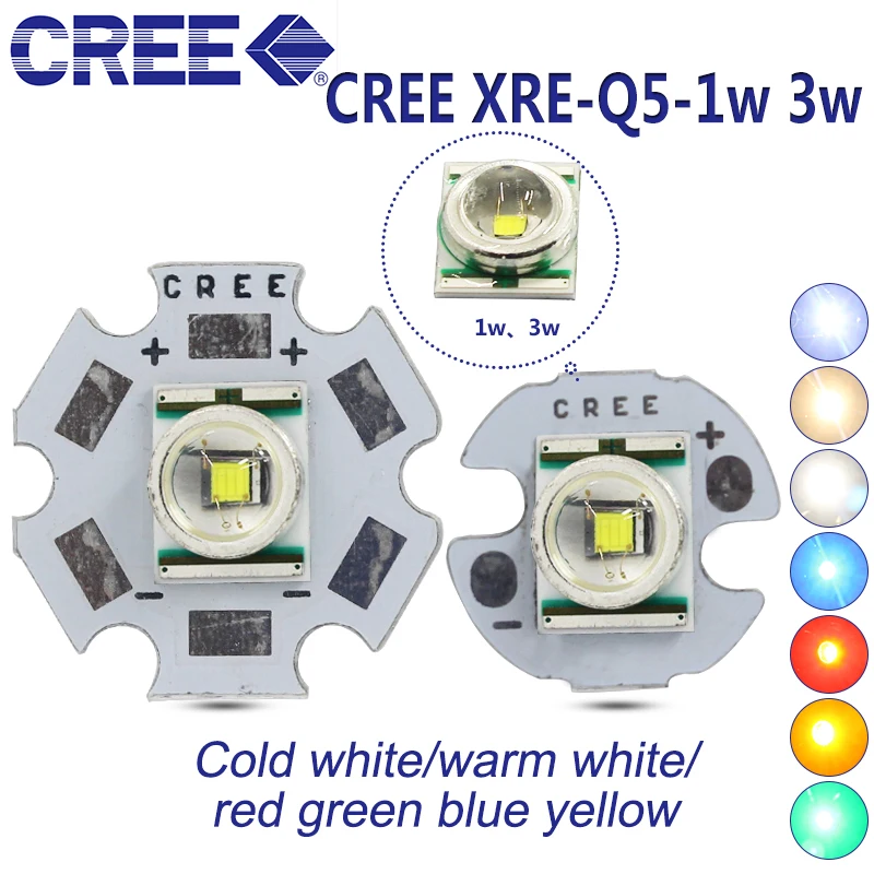 Бесплатная доставка! Светодиодный излучатель CREE XRE xre Q5 10 шт. 3 Вт холодный белый