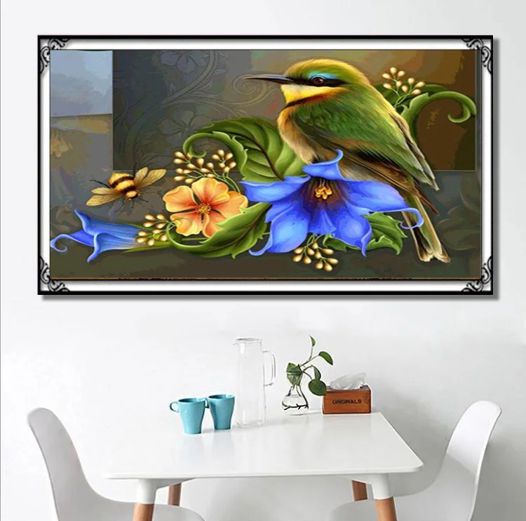 Алмазная 5D Вышивка с изображением Красной птицы вышивка крестиком мозаика в