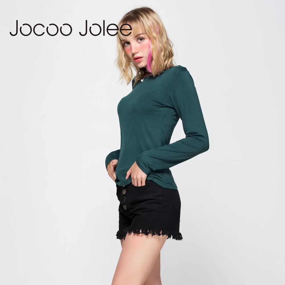 Jocco Jolee сексуальные топы с длинным рукавом женская одежда осенняя Повседневная