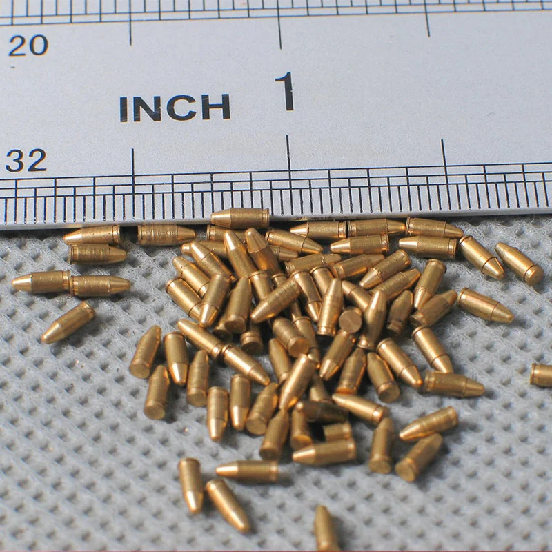 

5pcs/set 1/6 scale pistol bullets model MP40 copper bullets Parabellum 9mm fit for 12" action figure toys accessories