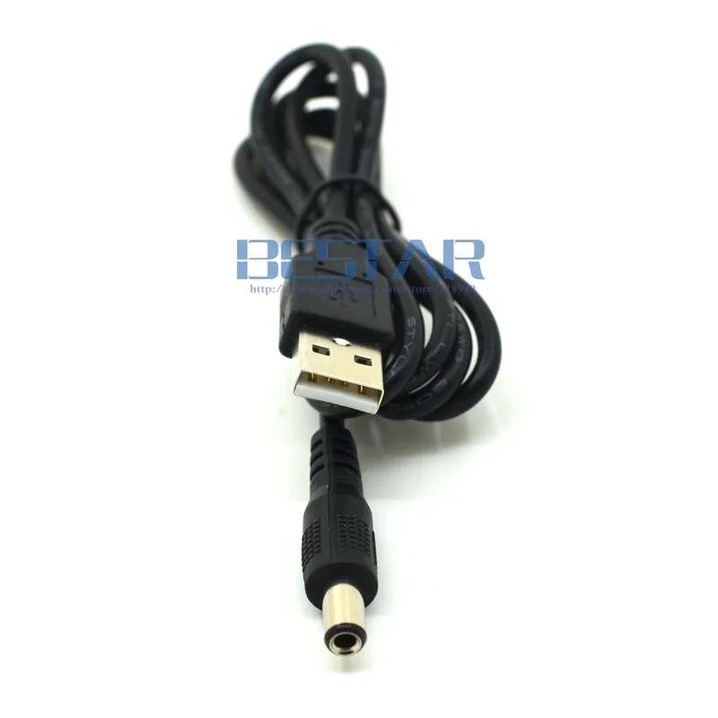 USB к 5 мм/2 мм вольт DC Barrel Jack силовой зарядный кабель 1 м 3 фута колено Прямоугольный