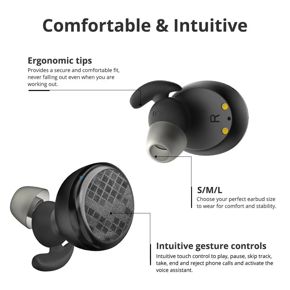 Оригинальные наушники Tronsmart Encore Spunky Buds TWS беспроводные Bluetooth 5 0 IPX5 Hi-Fi стерео аудио