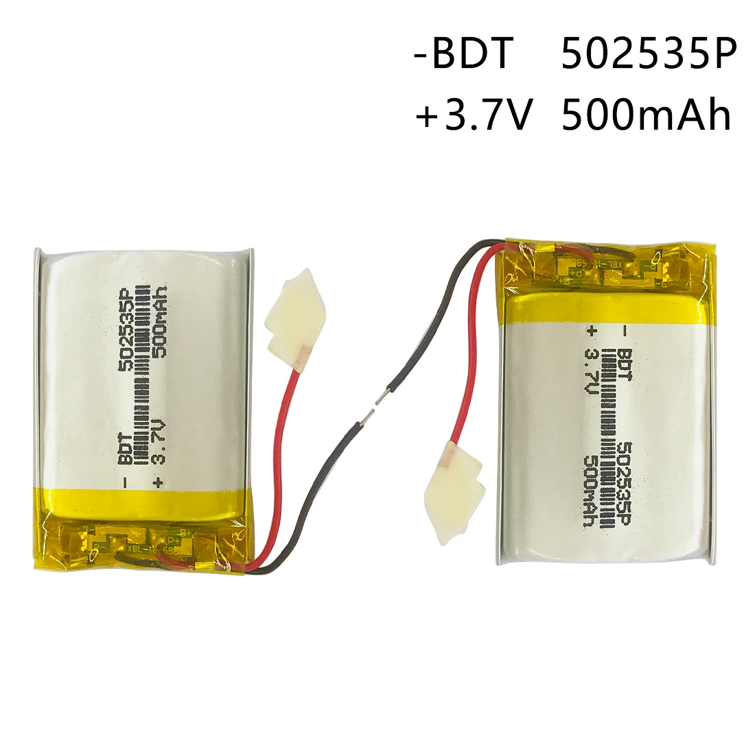 3.7V 500mAh 502535 Lithium Polymer Li-Po li ion Rechargeable Battery Lipo Cells For Searchlight Tachograph Bluetooth Speaker |