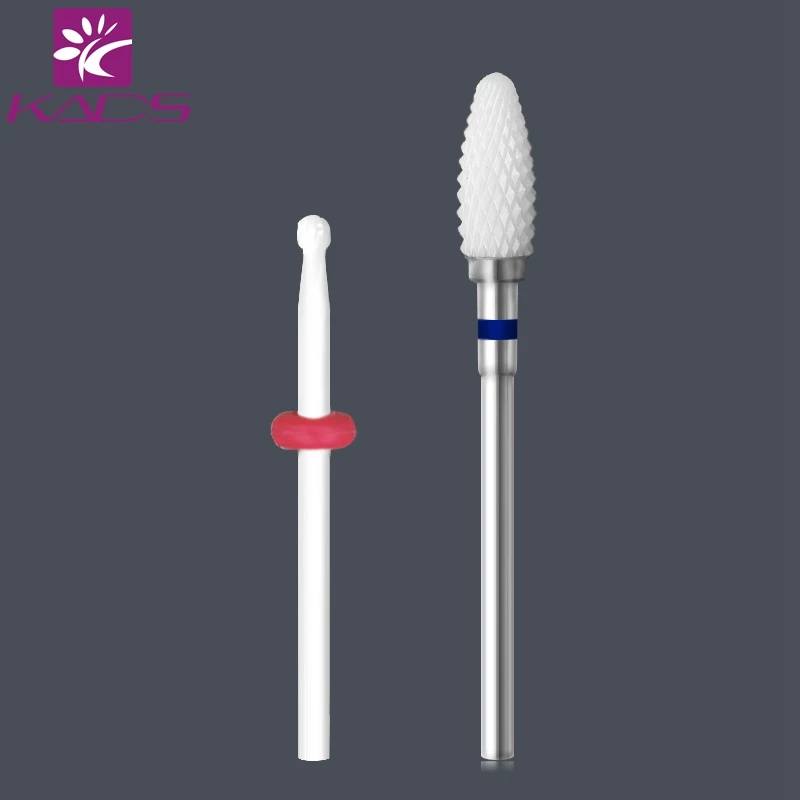 

KADS Various Types 2pcs/Set Ceramic/Stainless Steel Nail Drill Bit For Manicure and Pedicure Nail Drill Machine Tool