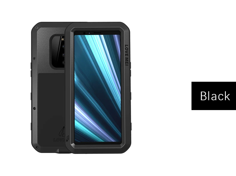 Love Mei металлический чехол для sony Xperia 1 10 Plus XZ3 XZ2 Compact Armor противоударный чехол для телефона полный корпус анти-осенний чехол прочный Чехол
