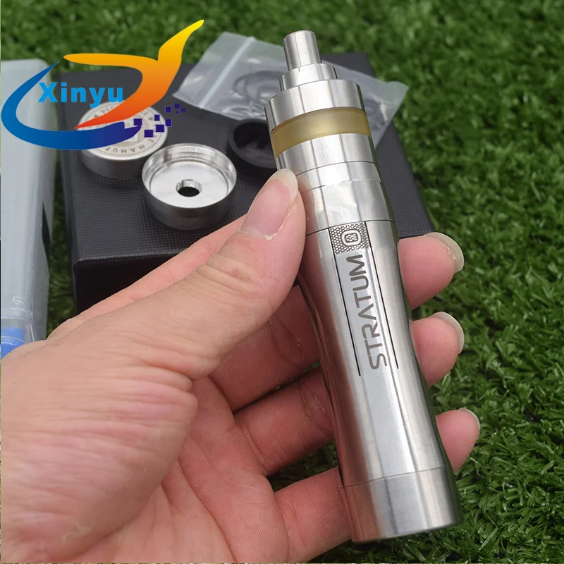 Мод YFTK из нержавеющей стали 316L mech Stratum zero с аккумулятором KAYFUN LITE rta 18650/20700/21700