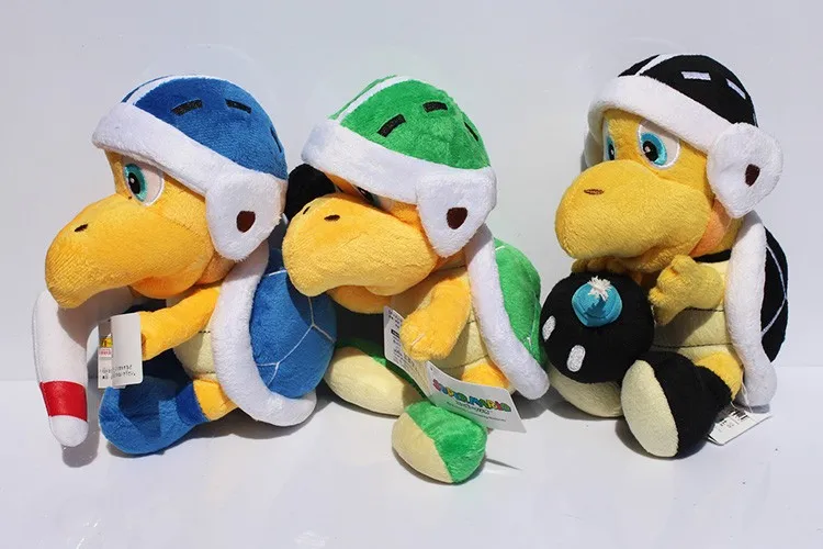 Милые 3 шт./набор, 20 см, Koopa Troopa, плюшевые игрушки, супер молоток Супер Марио, Koopa, Koopa, Troopa, бумеранг, плюшевые игрушки с биркой