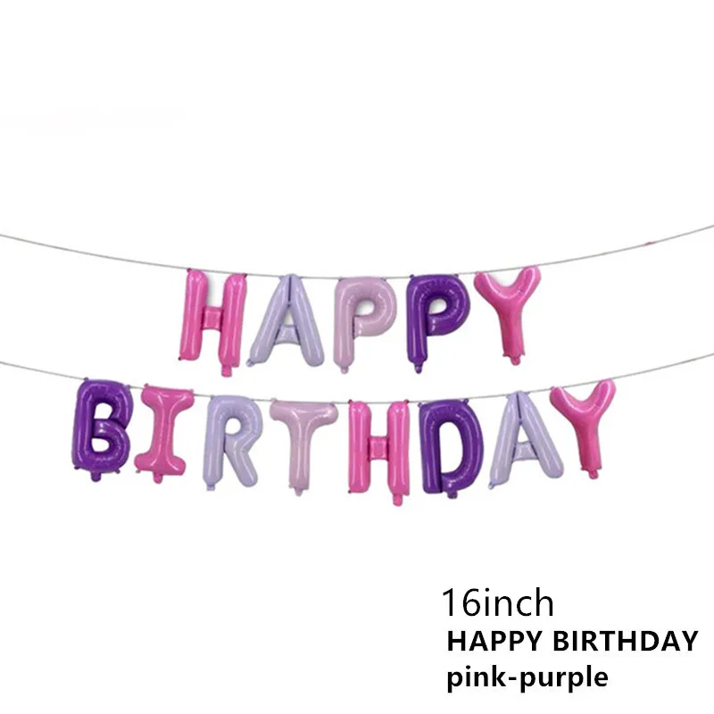 Birthday/Flower/Letter Banner Balloon Wedding Decoration Ballons Babyshower Birthday Party Decorations Kids/Adult Baloon | Дом и сад