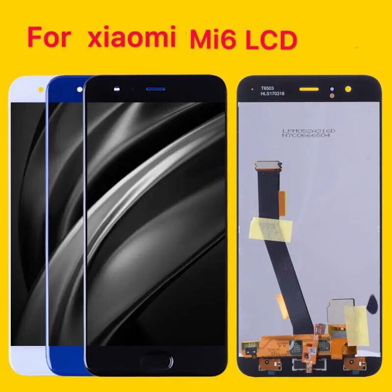Для Xiaomi mi 6 ЖК дисплей с сенсорным экраном рамкой дигитайзер сборка Новый 5 15