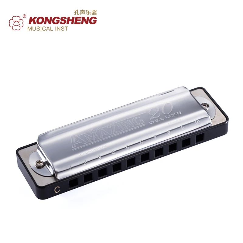 Гармоника KONGSHENG диатоническая с 10 отверстиями блюз Арпа для начинающих черный