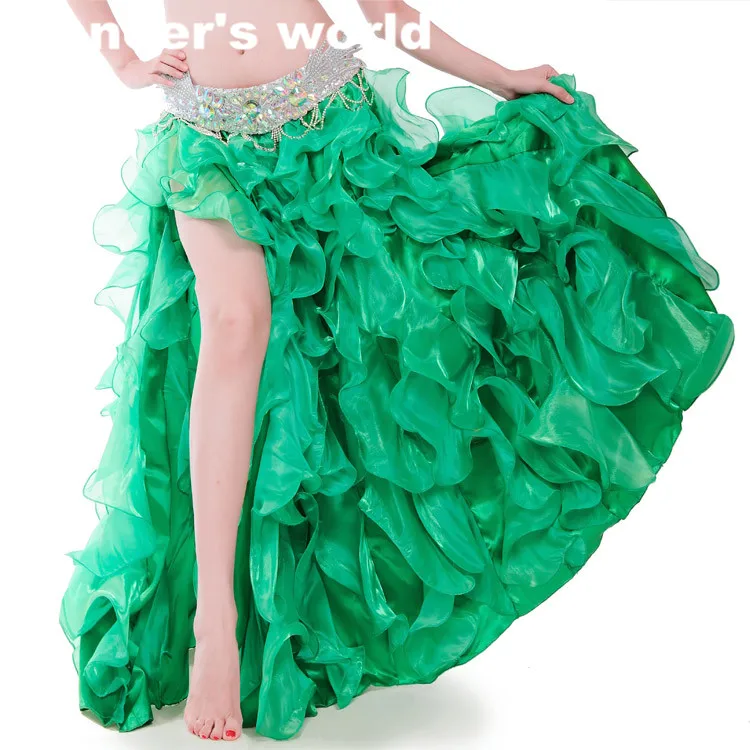 Горячая продажа Профессиональный юбка для танца живота 10 Цвета пикантные