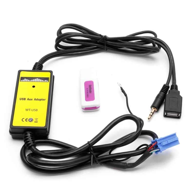 Автомобильный аудио MP3 интерфейс CD адаптер преобразователь AUX SD USB кабель для