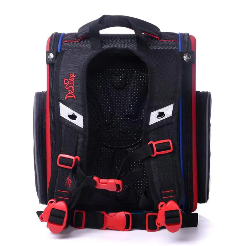 Delune Brand Grade 1-3 Kids 3D cars print boys' School bag Children Orthopedic Ergonomic Design Backpack Mochila Escolar | Багаж и