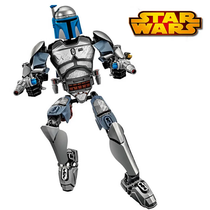 Luke Skywalker Jeti Warriors Jango Fett 4 комплекта Мини Строительные блоки Фигурки игрушки