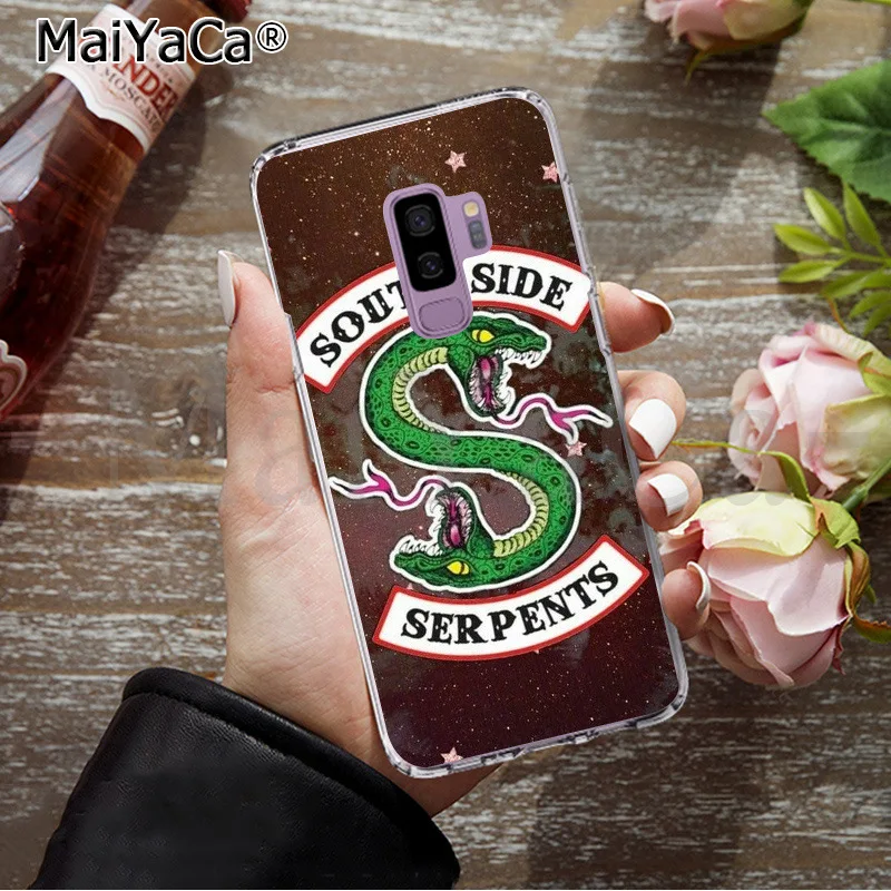 Мягкий прозрачный чехол MaiYaCa Riverdale South Side Serpents для телефона Samsung S9 plus S5 S6 S6edge S6plus S7