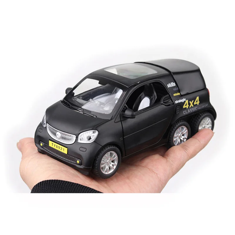 HOMMAT моделирование 1:24 Smart Fortwo 4x4 пикап модель автомобиля литой игрушечный автомобиль модель игрушки для детей Рождественский подарок