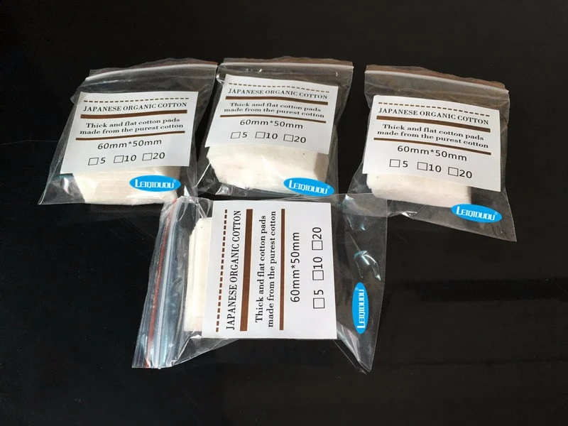leiqidudu 5pcs/bag high quality Japanese cotton wick unbleached Nature RDA coil for rda rba Atomizer Huge Vapor ATTY DIY | Электроника