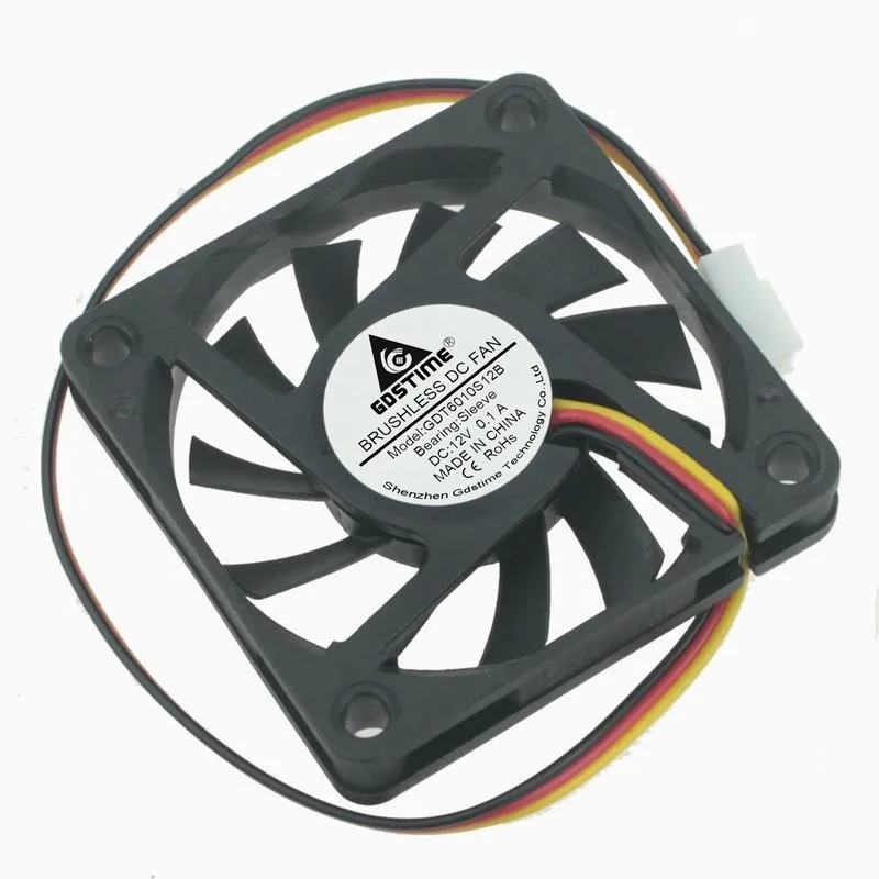 DC 5V 12v 6cm 60x60x10MM видеокарта Бесщеточный Охлаждающий вентилятор масляный